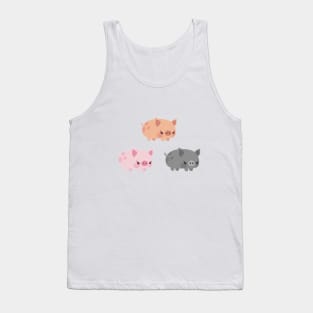 Three grumpy little pigs Tank Top